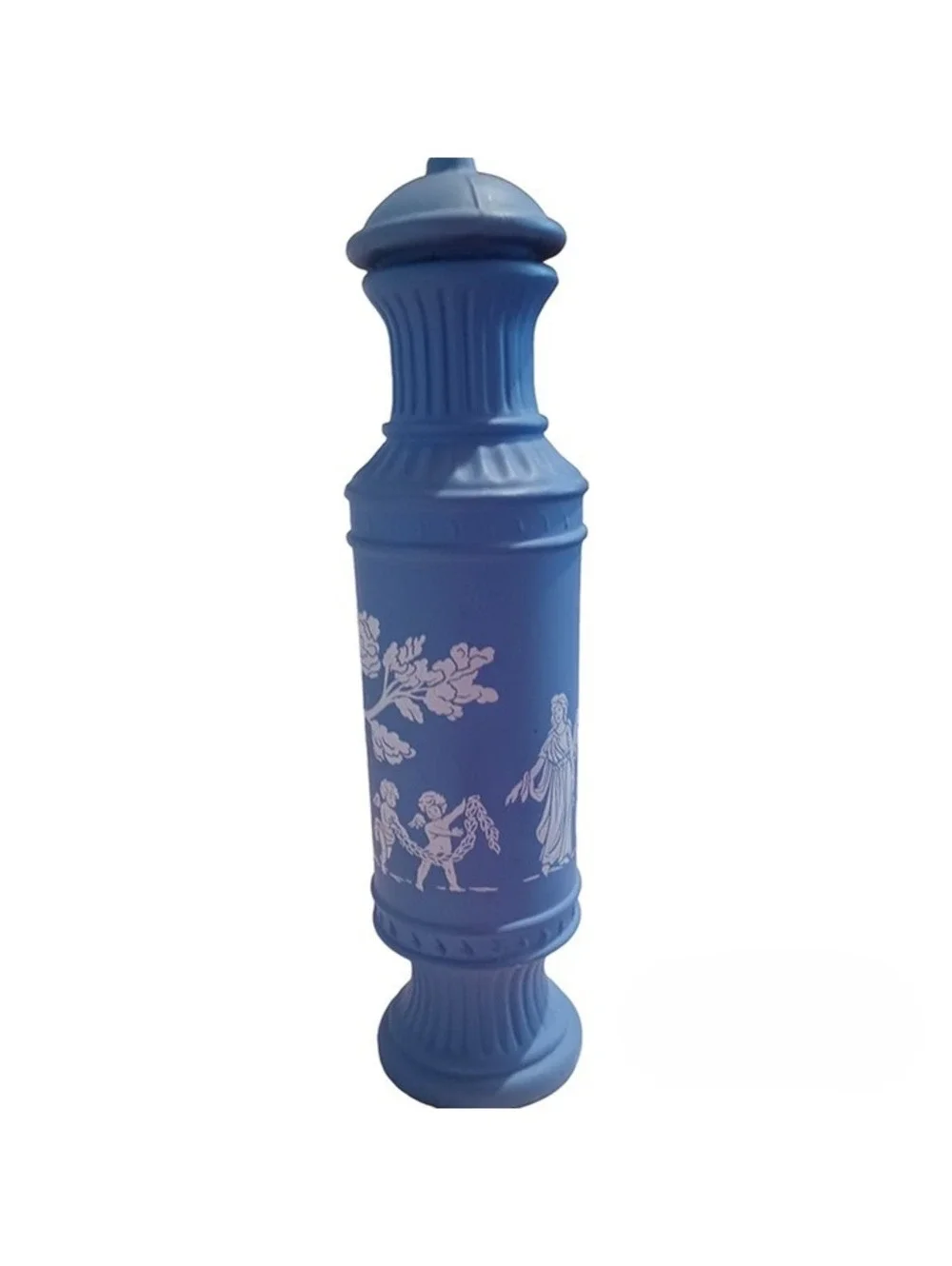 Avon Avonshire Blue Canister Empty Field Flowers Cologne Bottle